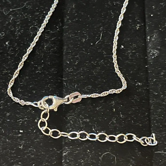 Dior Silver Pendant Necklace .925 Italy Sterling Silver Chain w/Extender - Picture 15 of 17